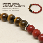 Aries zodiac bracelet | मेष राशि — Red Jasper & Tiger Eye