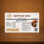 5-mukhi rudraksha Copper pendant | natural nepali certified rudraksha pure copper pendant