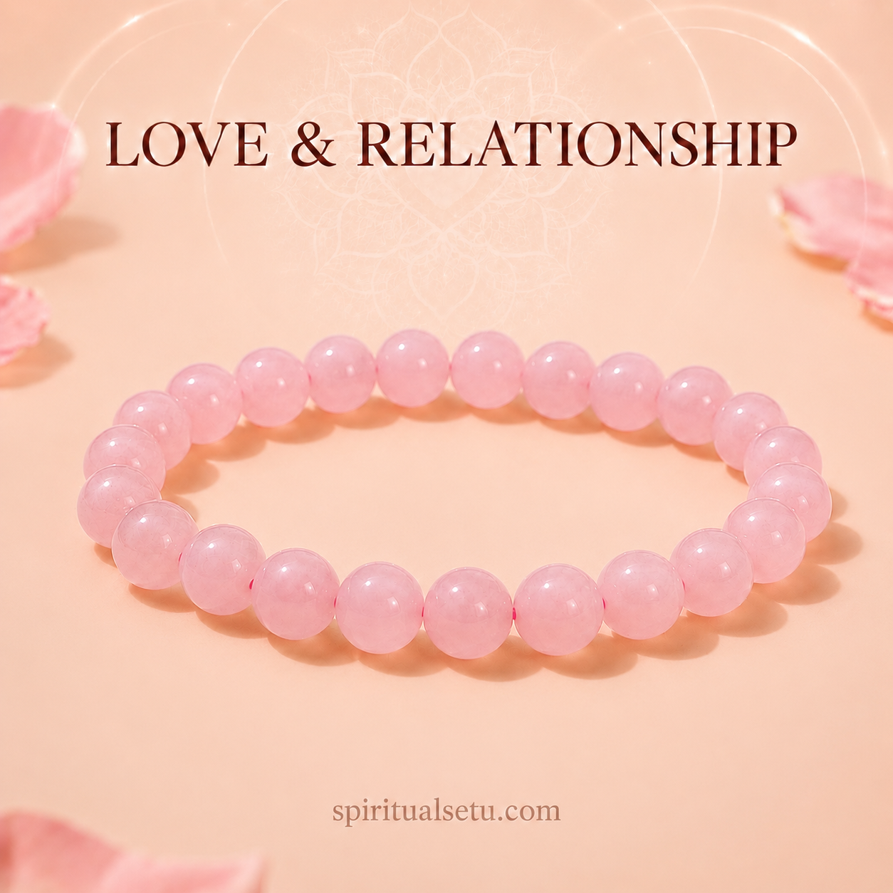 Rose quartz Bracelet - love and relationship band