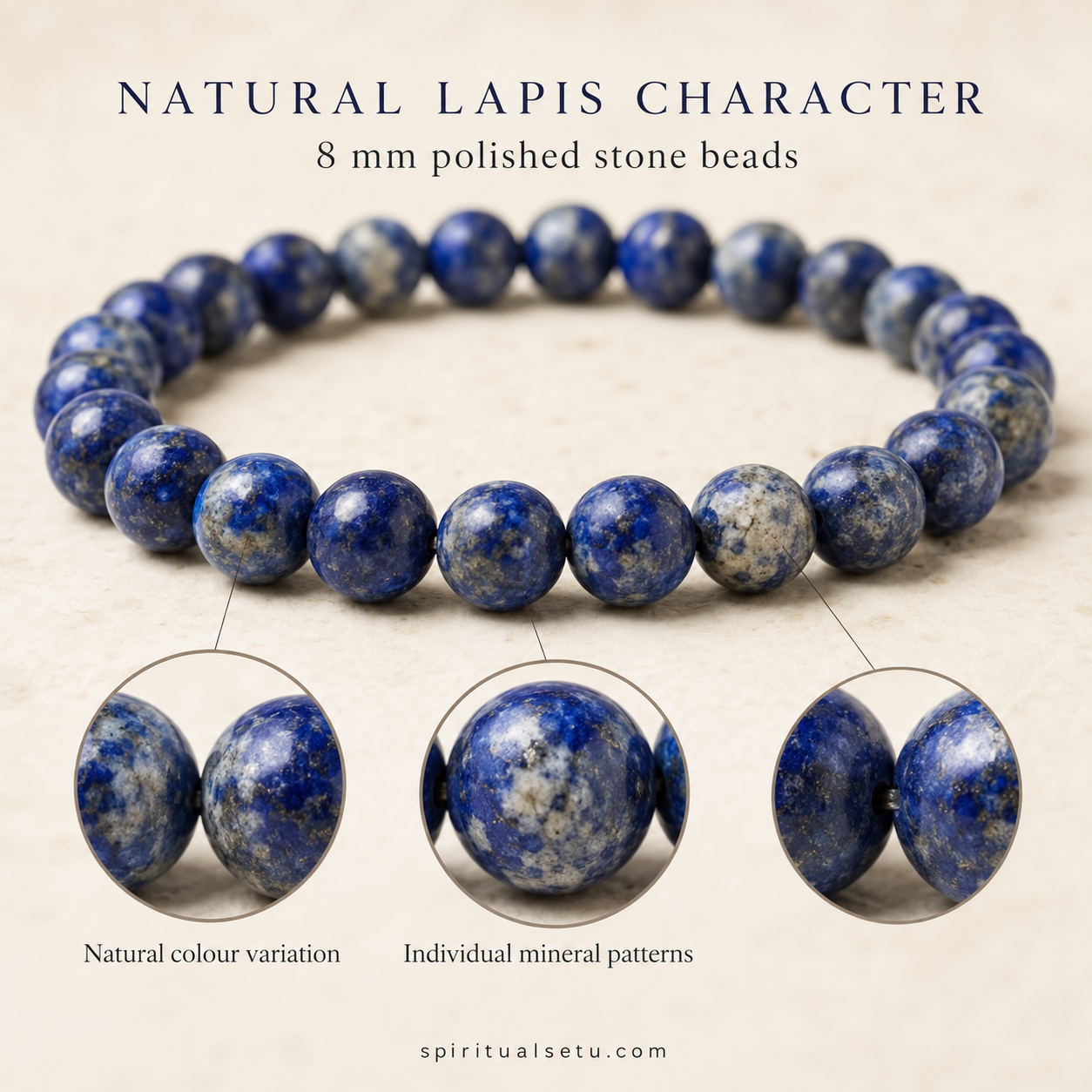 Lapis Lazuli Bracelet - Wisdom band