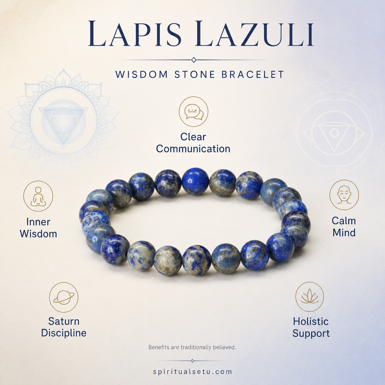 Lapis Lazuli Bracelet - Wisdom band