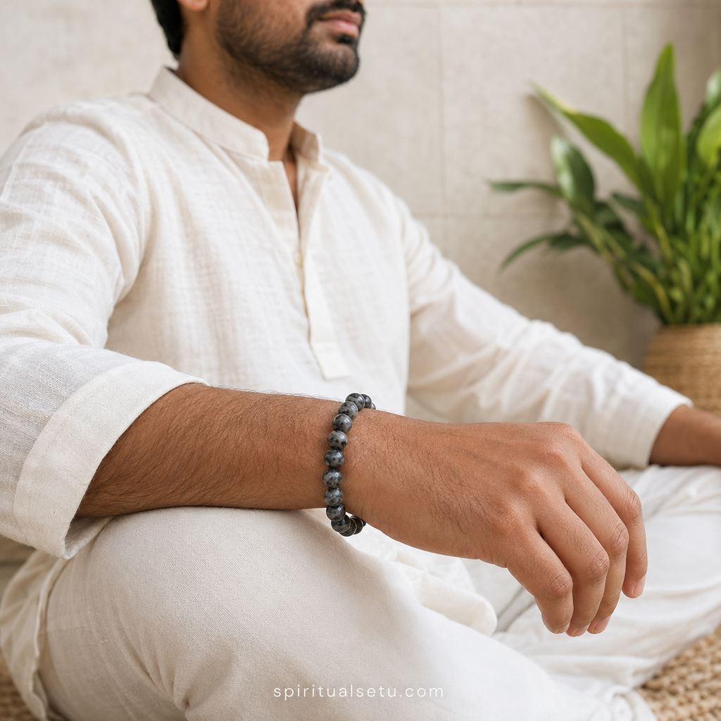 Larvikite Bracelet — Focus Sharpening Band
