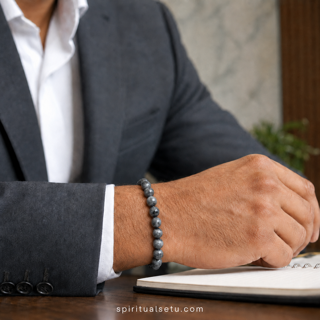 Larvikite Bracelet — Focus Sharpening Band