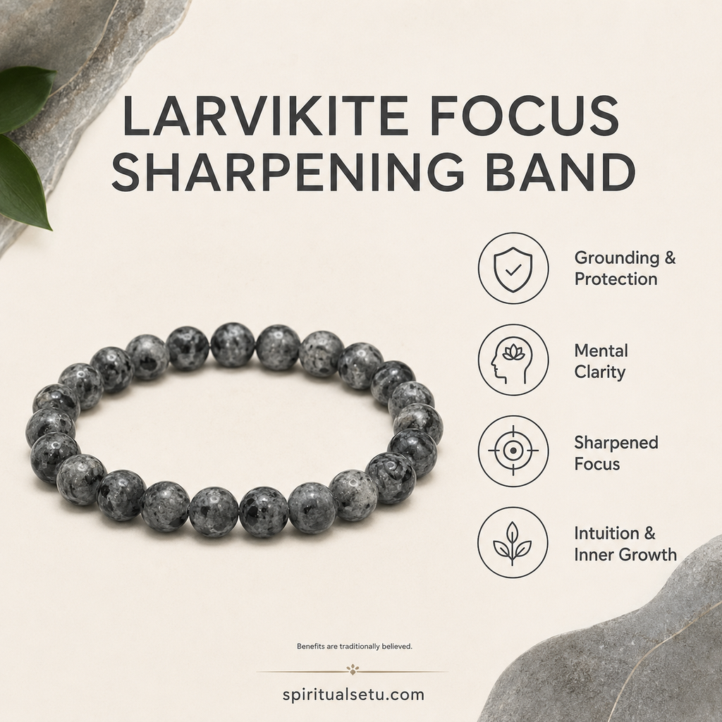 Larvikite Bracelet — Focus Sharpening Band