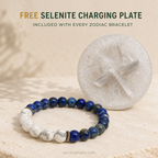 Libra zodiac bracelet | तुला राशि — Lapis Lazuli & Howlite