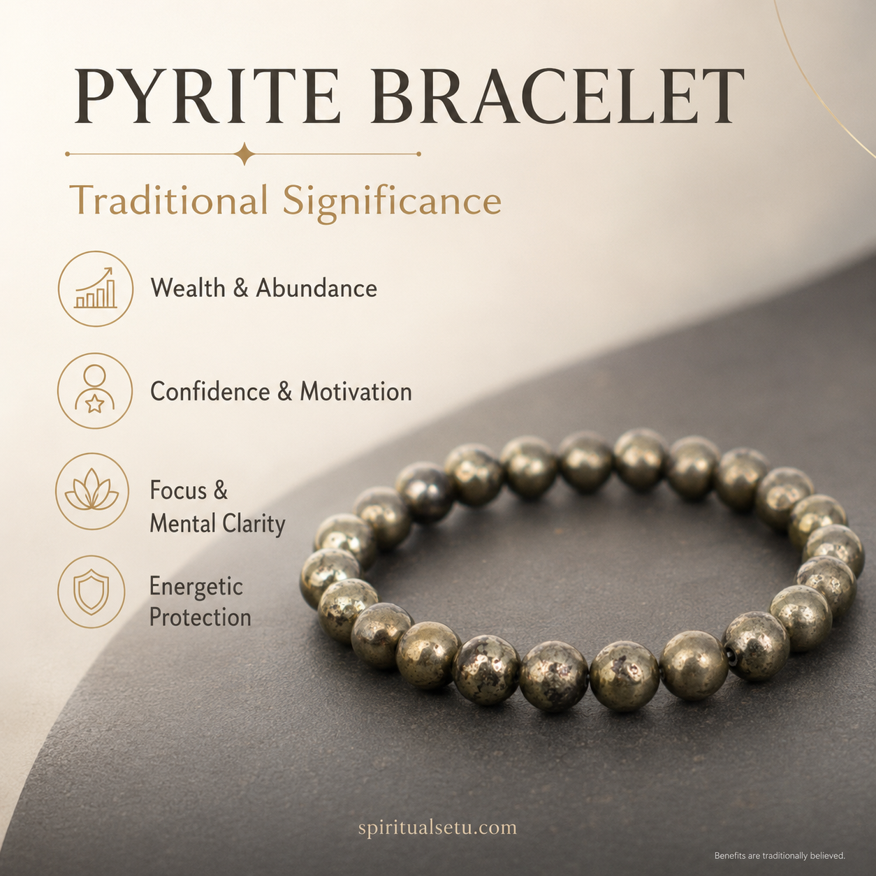 Pyrite Bracelet - Wealth Booster Band