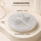 Cancer Zodiac Bracelet | कर्क राशि — Howlite & Milky Quartz