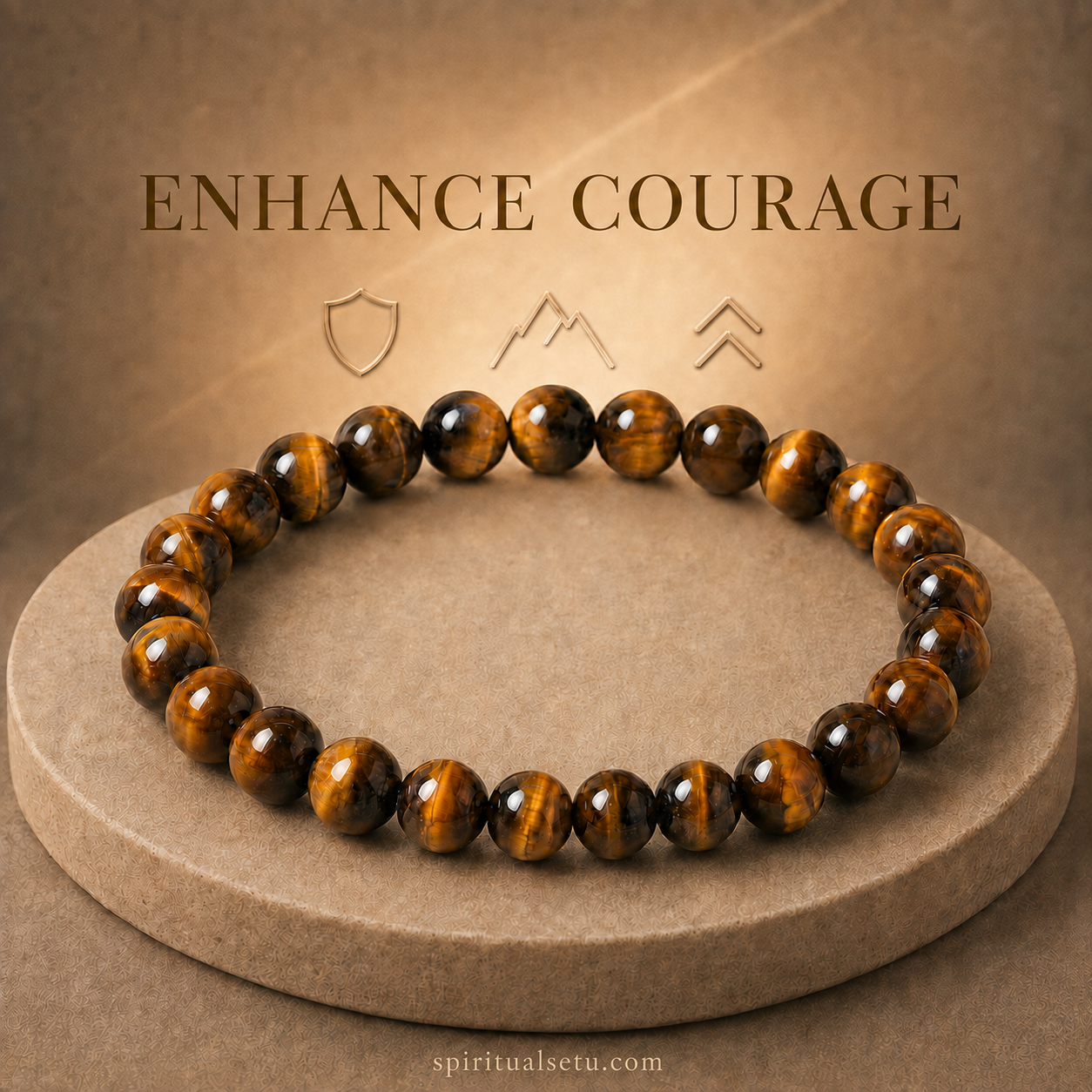 Tiger Eye Bracelet - Courage Enhance Band