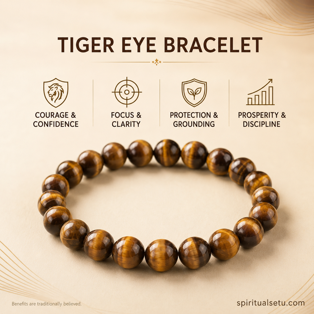 Tiger Eye Bracelet - Courage Enhance Band