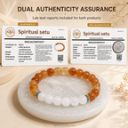 Virgo zodiac Bracelet | कन्या राशि — Carnelian & Milky Quartz