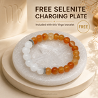 Virgo zodiac Bracelet | कन्या राशि — Carnelian & Milky Quartz