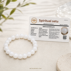 White Agate Bracelet — Clarity & Calmness Band