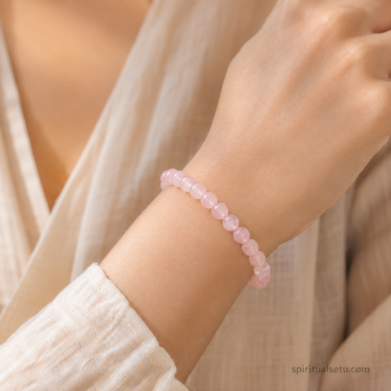 Rose quartz Bracelet - love and relationship band