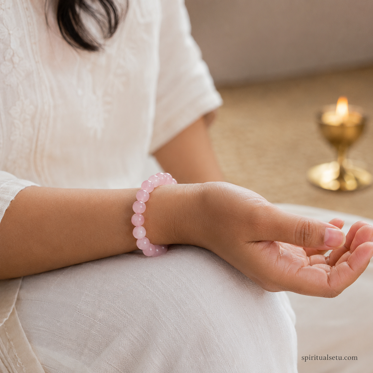 Rose quartz Bracelet - love and relationship band