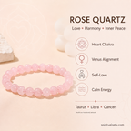 Rose quartz Bracelet - love and relationship band