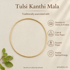 Tulsi Kanthi Mala - single layered Natural Tulsi Wood Beaded Necklace